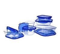 Pyrex – Plats de conservation Cook & Go – Verre borosilicate, couvercles étanches, lot de 7 pièces