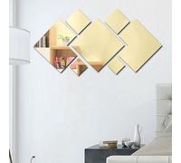 Lot de 7 stickers muraux en acrylique en forme de miroir, assortis, pour le salon et la chambre à coucher, décoration à réaliser soi-même, pour un usage domestique