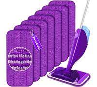 lot de 7 tampons d'essuyage en microfibre pour Swiffer WetJet, réutilisables, lavables en machine