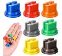 Lot de 7 têtes de pulvérisation - Buses de pulvérisation à 110 degrés - Jet plat - Buses de pulvérisation de jardin - Accessoires pour serres - Buses en plastique pour pulvérisateur - Pointe de buse