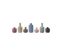 Lot de 7 vases en grès multicolore Maien