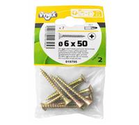 Lot de 7 Vis agglo TF pozi 6x 50 sc