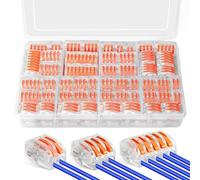 Lot de 70 bornes électriques avec levier de commande - Bornes de câble de 4 mm² - Bornes de raccordement - Bornes de raccordement - Bornes électriques - Combinées librement pour câbles fixes