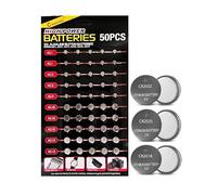 Lot de 70 piles bouton alcalines assorties et piles au lithium Ag1 Ag3 Ag4 Ag10 Ag12 Ag13 CR2032 CR2025 CR2016, compatibles avec Apple AirTag, porte-clés, balances, capteurs
