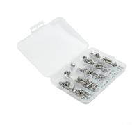 Lot de 72 vis et écrous de cage M6, assortiment de rondelles en acier inoxydable 304, fixations de rack à tête hexagonale cruciforme antirouille
