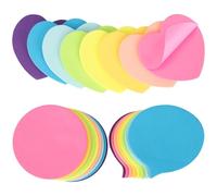 Lot de 720 feuilles de notes adhésives en forme de cœur, 8 couleurs vives pour rappels, bloc-notes pour la maison, le bureau, l'école