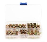 Lot de 75 pinces à ressort M6-M10 galvanisées | Matériau en acier au carbone, revêtement galvanisé, haute durabilité, résistant à la corrosion, durable