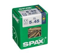 Lot de 75 vis acier tête fraisée pozidriv SPAX, Diam.5 mm x L.45 mm G