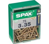 Lot de 75 vis acier tête fraisée pozidriv SPAX, Diam.3 mm x L.35 mm G