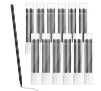 Lot de 78 mines pour crayon de charpentier, 2,8 mm, marqueur solide à trou profond pour mines Pica Dry, travail du bois, pour architecte, dessin, travail du bois