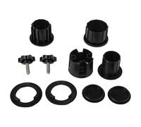Lot de 8 accessoires de base de parasol avec anneaux réducteurs de 38 mm et 48 mm, kit de fixation de manchon en plastique pour une installation stable dans le jardin ou la terrasse