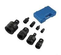 Lot de 8 adaptateurs convertisseur de douille 1/4", 3/8", 1/2", 3/4", réducteur pour hoc, cliquet, réparation automobile, outils de garage, noir