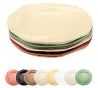 Lot de 8 assiettes en PP colorées 19,5?cm