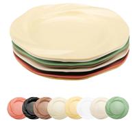 Lot de 8 assiettes en PP colorées 19,5?cm