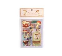 Lot De 8 Autocollants Papillons Vintage, Étiquette Décorative, 8 Styles/Sachet, Style Victorien Littéraire, Matériel Pour Compte À Main