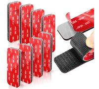 Lot de 8 bandes auto-agrippantes très résistantes - Bandes de fixation à haute adhérence de 3 x 8,1 cm, résistantes à la chaleur et imperméables, forte tenue pour un montage intérieur/extérieur sur