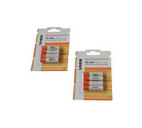 Lot de 8 batteries vhbw AAA, Micro, R3, HR03 800mAh pour téléphone fixe Audioline 482, Nova 00, 580, 582, Pro 200, 280, 282
