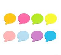 Lot de 8 blocs-notes en forme de bulles pour listes de choses à faire et rappels - Onglets d'écriture de 7 cm