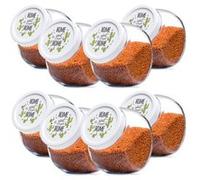 Lot de 8 bocals à bonbons, bocal en verre avec couvercle pot de conservation - Hauteur 16 x Diamètre 10.5 cm -JUANIO- Transparent G