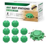 Lot de 8 boîtes à appâts à fourmis pour la maison et le jardin, sans odeur | Sans odeur, appât à fourmis efficace, piège à fourmis sûr, intérieur et extérieur