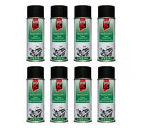 Lot De 8 Bombes De Peinture Haute Température - Noir Mat - Auto-K - 400ml