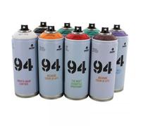 Lot De 8 Bombes De Peintures Mtn 94 - Couleurs Assorties - 400ml