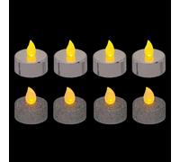 Lot de 8 Bougies LED Colorama - Argent