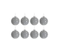 Paris Prix Boules de Noël Antique 8cm Gris