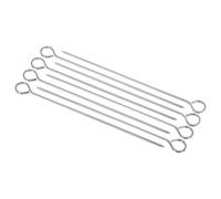 Lot de 8 brochettes en acier chromé Secret de Gourmet
