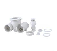 Lot de 8 buses de jet SP-1434 réglables haute pression pour jacuzzi et piscine, équipement de pulvérisation d'eau ABS blanc avec installation facile