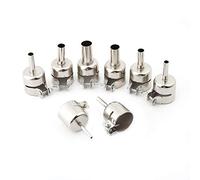Lot de 8 Buses de Pistolet à Air Chaud en Acier Inoxydable, Kit de 8 buses pour pistolet thermique pour outils de réparation de stations de soudage à air chaud(3/4/5/6/7/8/10/12 mm)