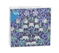 Lot de 8 cartes vierges artistiques et enveloppes de la collection Victoria and Albert Museum - Motif Columbine papier peint, Alan Vigers - Carnets pour lui/pour elle (MG-308876ERJ)