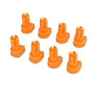 Lot de 8 chiens d'établi en nylon 19mm, chevilles d'établi non marquantes pour le travail du bois, butées table haute résistance avec coussinets de serrage, fixation sécurisée