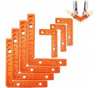 Lot de 8 colliers de serrage à angle droit en forme de L pour travail du bois, assemblage de meubles, armoires, cadres, tiroirs et projets de bricolage