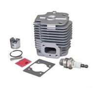 Lot de 8 cylindres de soufflerie pour kit d'anneau de piston KS865 EB650 | Construction en métal robuste, compatible avec KS865 EB650, améliore la durabilité, finition argentée, lot de 7 pièces