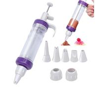Lot de 8 douilles à douille réutilisables de qualité alimentaire pour cupcakes, biscuits, desserts, glaçage, travaux manuels, gâteaux