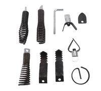 Lot de 8 embouts de tarière pour perceuse de vidange serpent pour machine de nettoyage de câbles de 5/16 pouces 3/4 pouces, pièces de rechange avec 1 clé hexagonale pour le