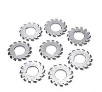 Lot de 8 engrenages HSS M1 Involute 22 mm Alésage 20° PA pour module 1 engrenages #1-8 Kit de fraisage