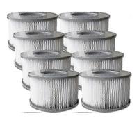 Lot de 8 filtres de rechange pour piscine gonflable et jacuzzi Mspa
