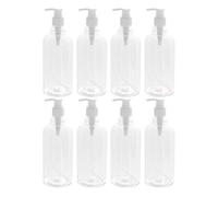 Lot De 8 Flacons Distributeurs À Pompe Écologiques Pour Shampoing, Savon Et Produits De Toilette - Ensemble Rechargeable De 500 Ml