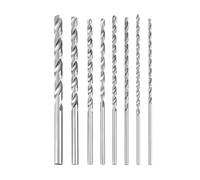 Lot de 8 Forets Hélicoïdaux Extra Longs en Acier à Grande Vitesse de 200 Mm de Diamètre à Tige Droite de 4 à 10 Mm de Diamètre pour Métaux Doux, Aluminium, Bois, Plastiques