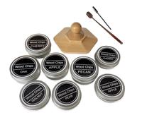 Lot de 8 fumoirs à cocktail, copeaux de bois naturel, kit d'infuseur à fumer à l'ancienne pour whisky, bourbon, fumoir pour la maison, bar, fête et usage quotidien