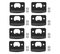 Lot de 8 gâches de porte en acier inoxydable pour portes extérieures, gâche, plaque de verrouillage de porte, caches de pêne dormant en acier inoxydable
