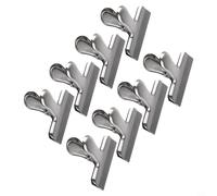Lot de 8 grands clips d'étanchéité en acier inoxydable pour sac alimentaire pour congélateur, collation, pain, café - Outil de cuisine 5,5 cm (8 pièces)