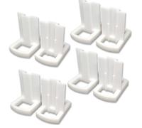 Lot de 8 Guides en T de Porte Coulissante de placard - Renforcé - Compatible Form/Optimum et autres enseignes - Fabriqué en France