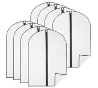 Lot de 8 housses pour vêtements à suspendre avec zip - 60 x 100 cm - Opaque - Vivezen
