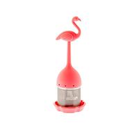 Lot de 8 infuseurs à thé amusants en forme de flamant rose, base anti-goutte en silicone