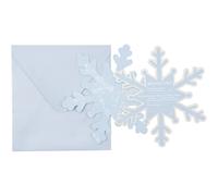 Lot de 8 invitations et enveloppes Flocons
