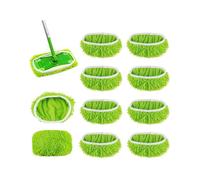 Lot de 8 lingettes microfibre compatibles Swiffer Sweeper, 25,5x11,5 cm, humide/sec, réutilisables tous sols