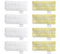 Lot de 8 lingettes microfibres pour flexible de douchette - 175 x 65 mm - Couleurs variées